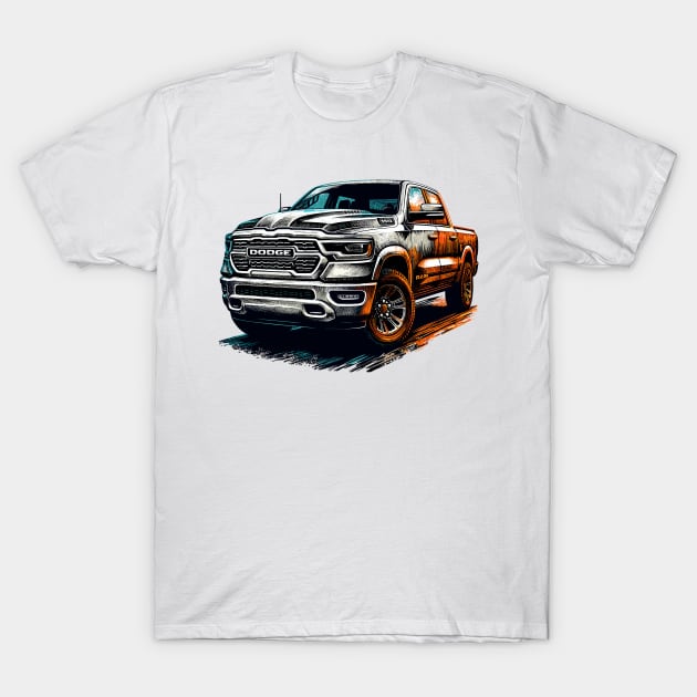 Dodge Ram 1500 T-Shirt by Vehicles-Art